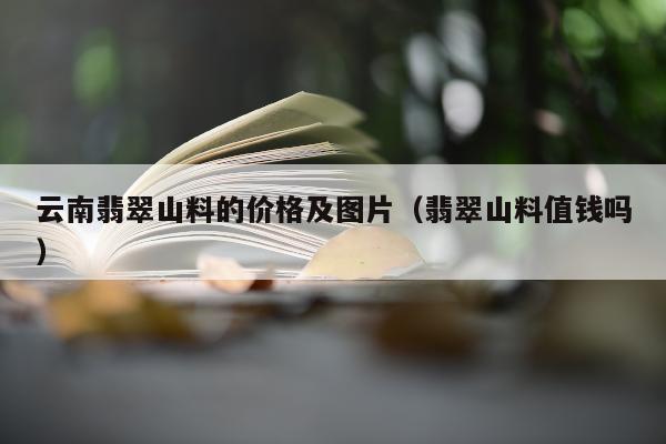 云南翡翠山料的价格及图片（翡翠山料值钱吗）