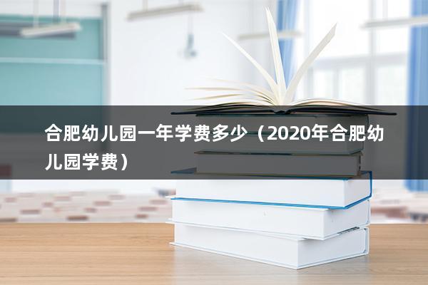 合肥幼儿园一年学费多少（2023年合肥幼儿园学费）