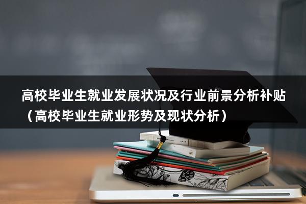 高校毕业生就业发展状况及行业前景分析补贴（高校毕业生就业形势及现状分析）